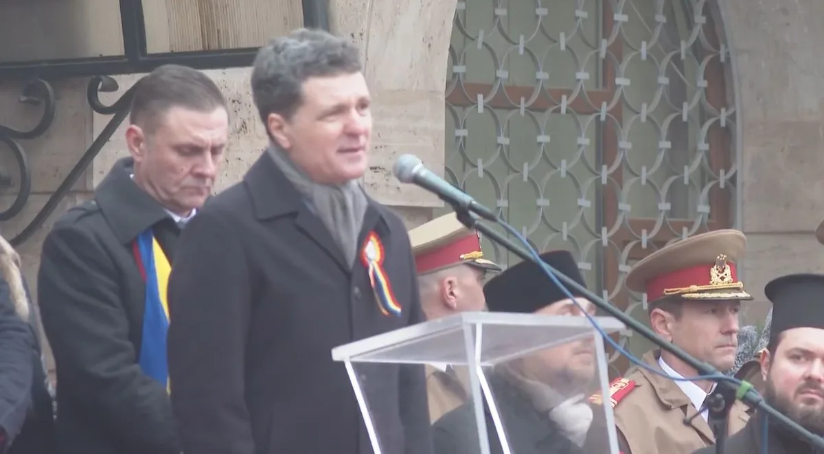 Președintele României, Nicușor Dan, huiduit la Focșani în Ziua Unirii